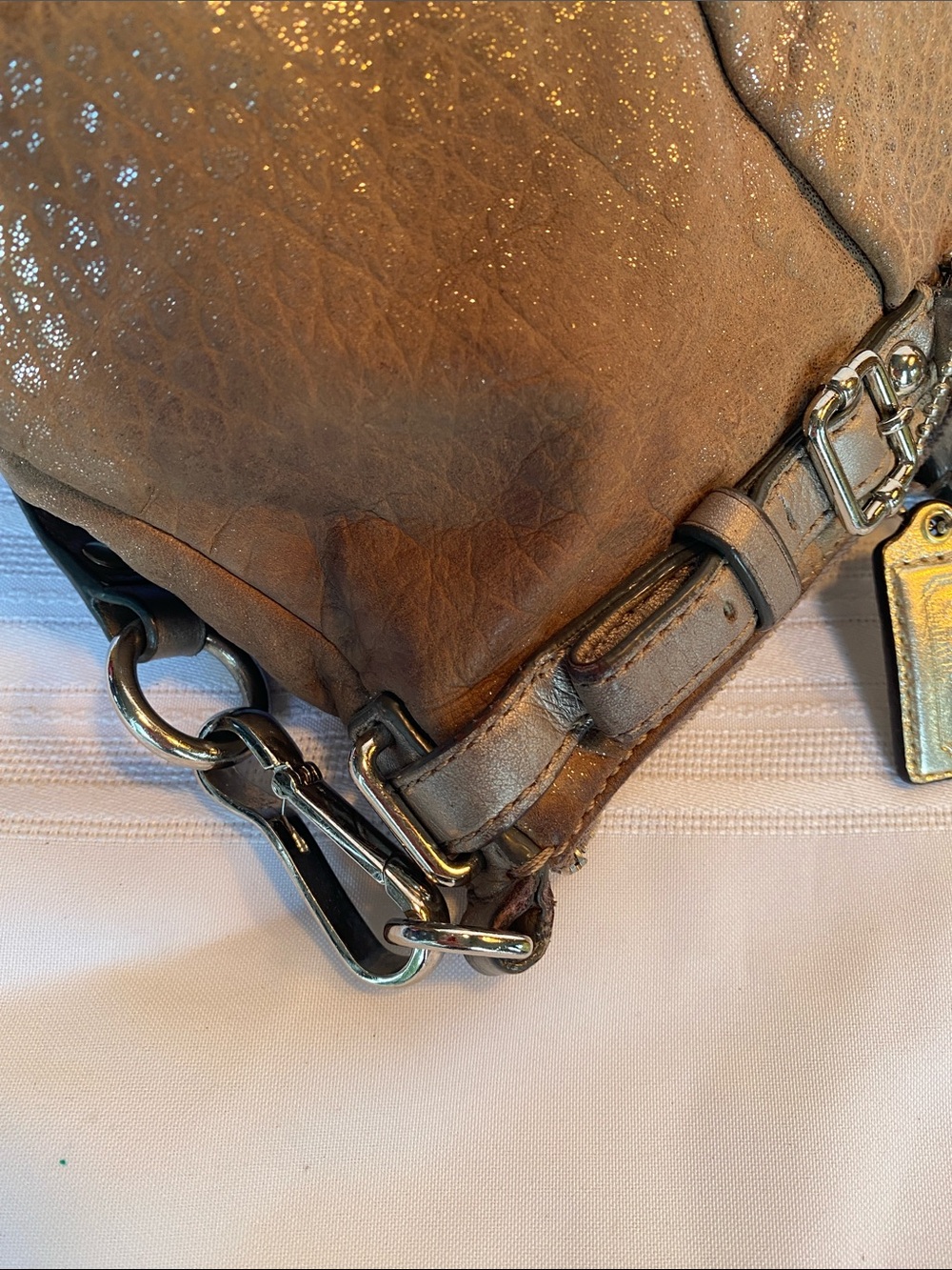 Coach 18931 Sophia Madison Leather Shoulder Satchel with Removable Strap - Picture 5 of 7